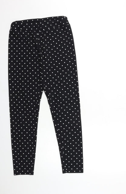 SheIn Womens Black Polka Dot  Trousers  Size M L28 in