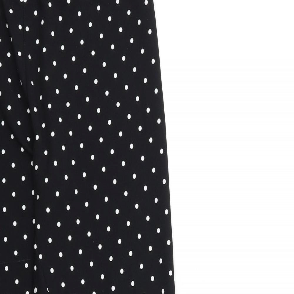 SheIn Womens Black Polka Dot  Trousers  Size M L28 in