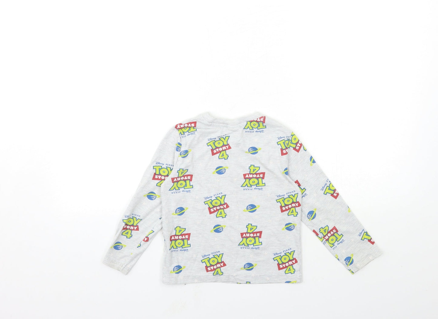Toy story Boys Grey Geometric   Pyjama Top Size 3-4 Years