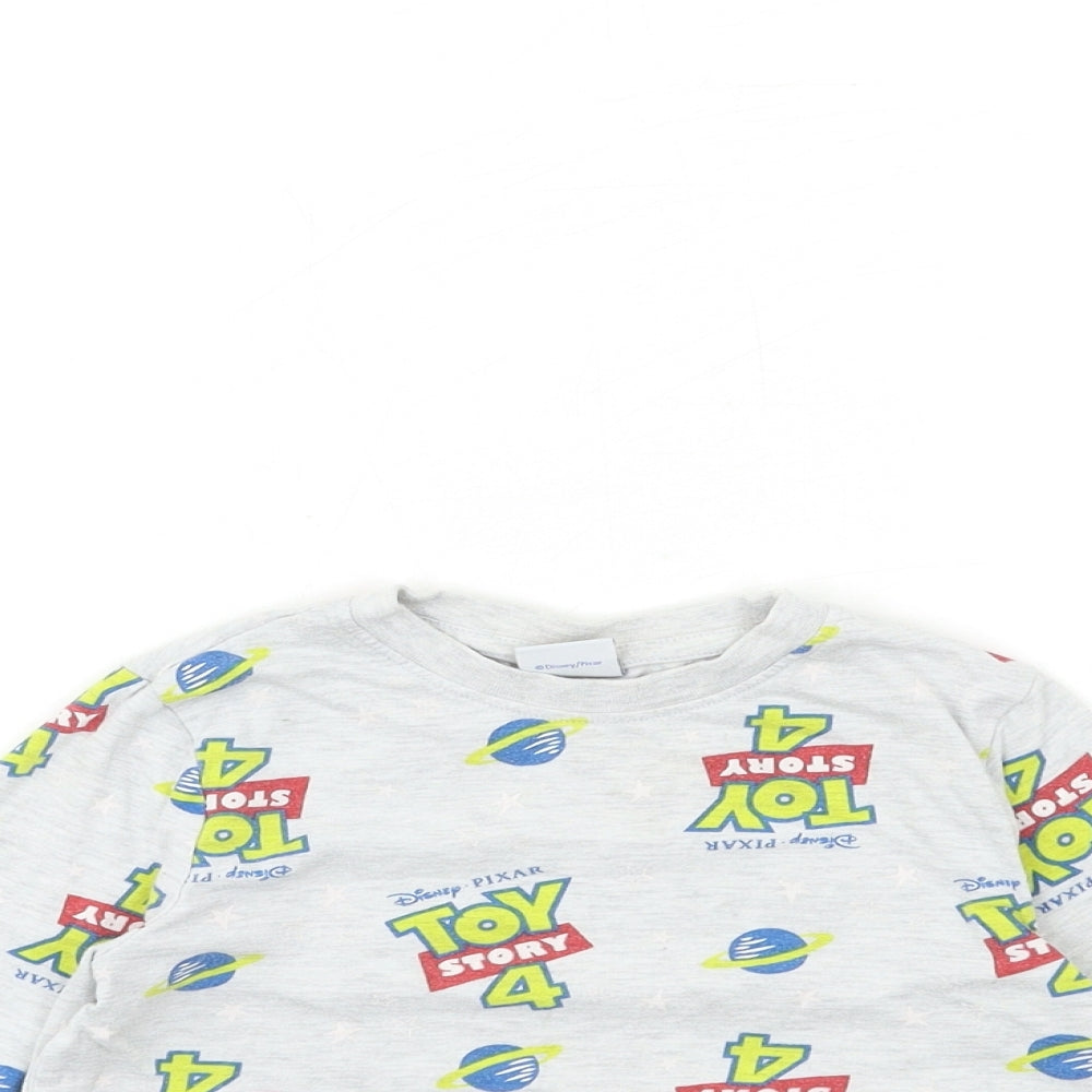 Toy story Boys Grey Geometric   Pyjama Top Size 3-4 Years
