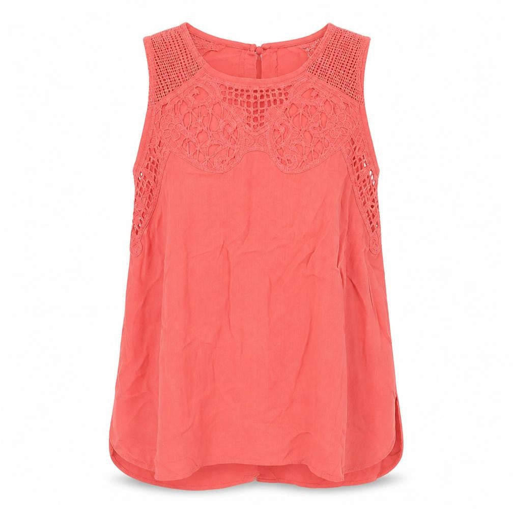 Womens UK Size 10 River Island Pink Basic Tank