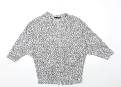 Womens UK Size XS Atmosphere Grey Cardigan Jumper
