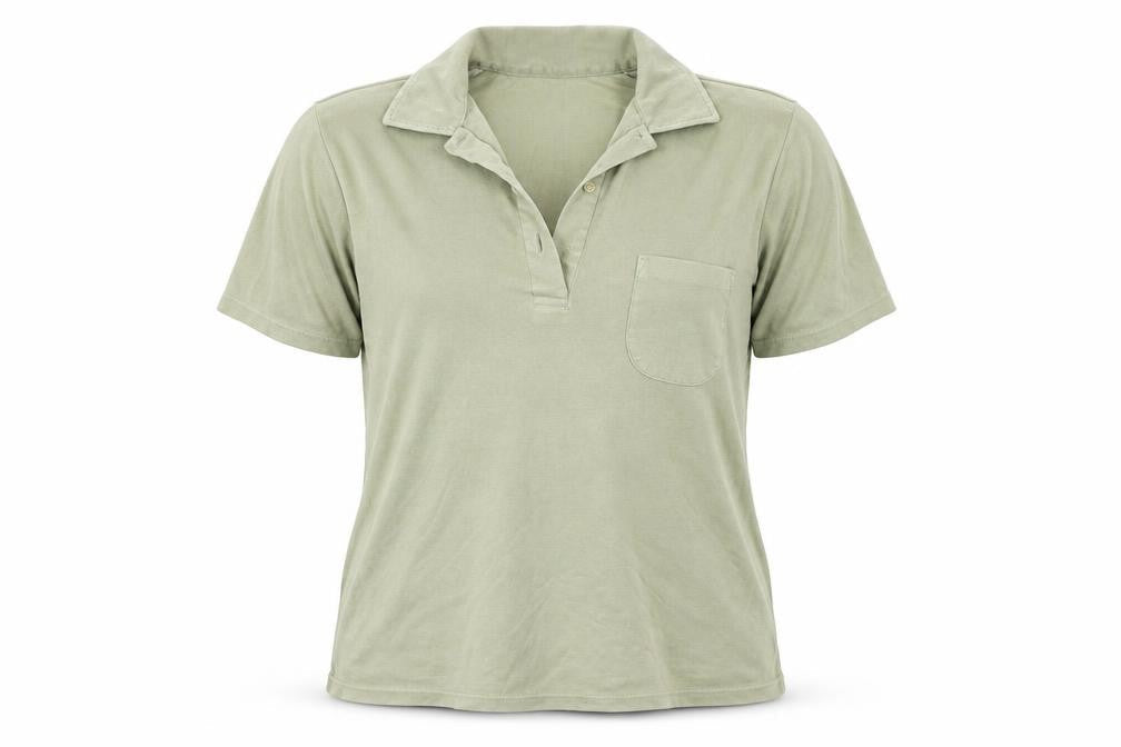 Womens UK Size 10 Matalan Green Basic Polo