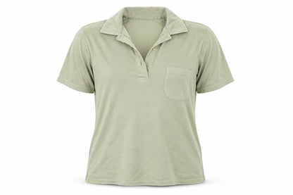 Womens UK Size 10 Matalan Green Basic Polo