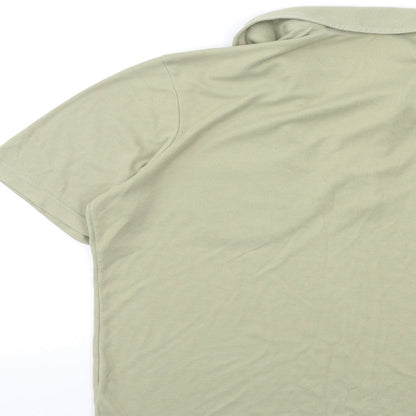 Womens UK Size 10 Matalan Green Basic Polo