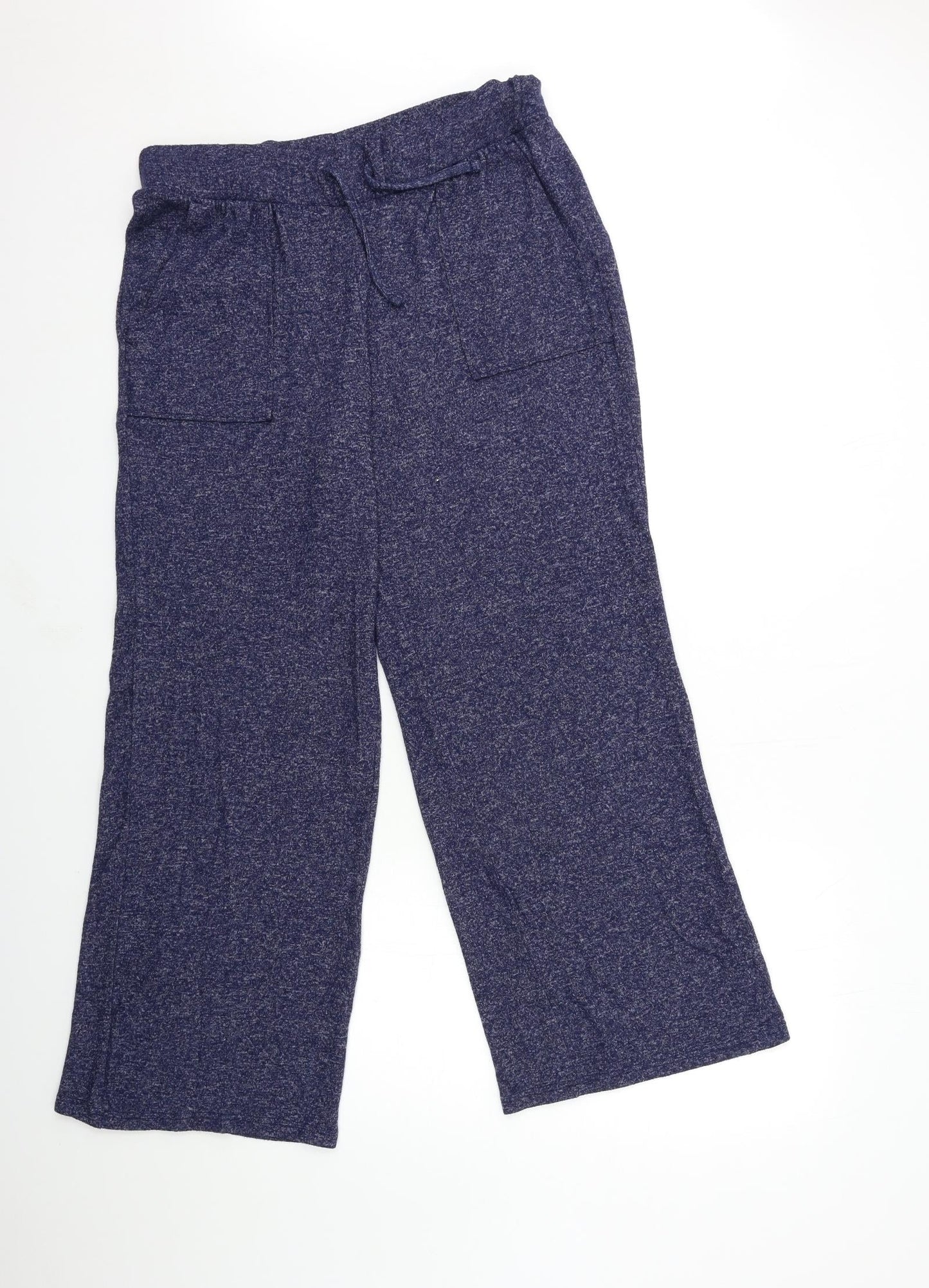 Womens UK Size 14 Marks and Spencer Regular Fit  Blue Trousers