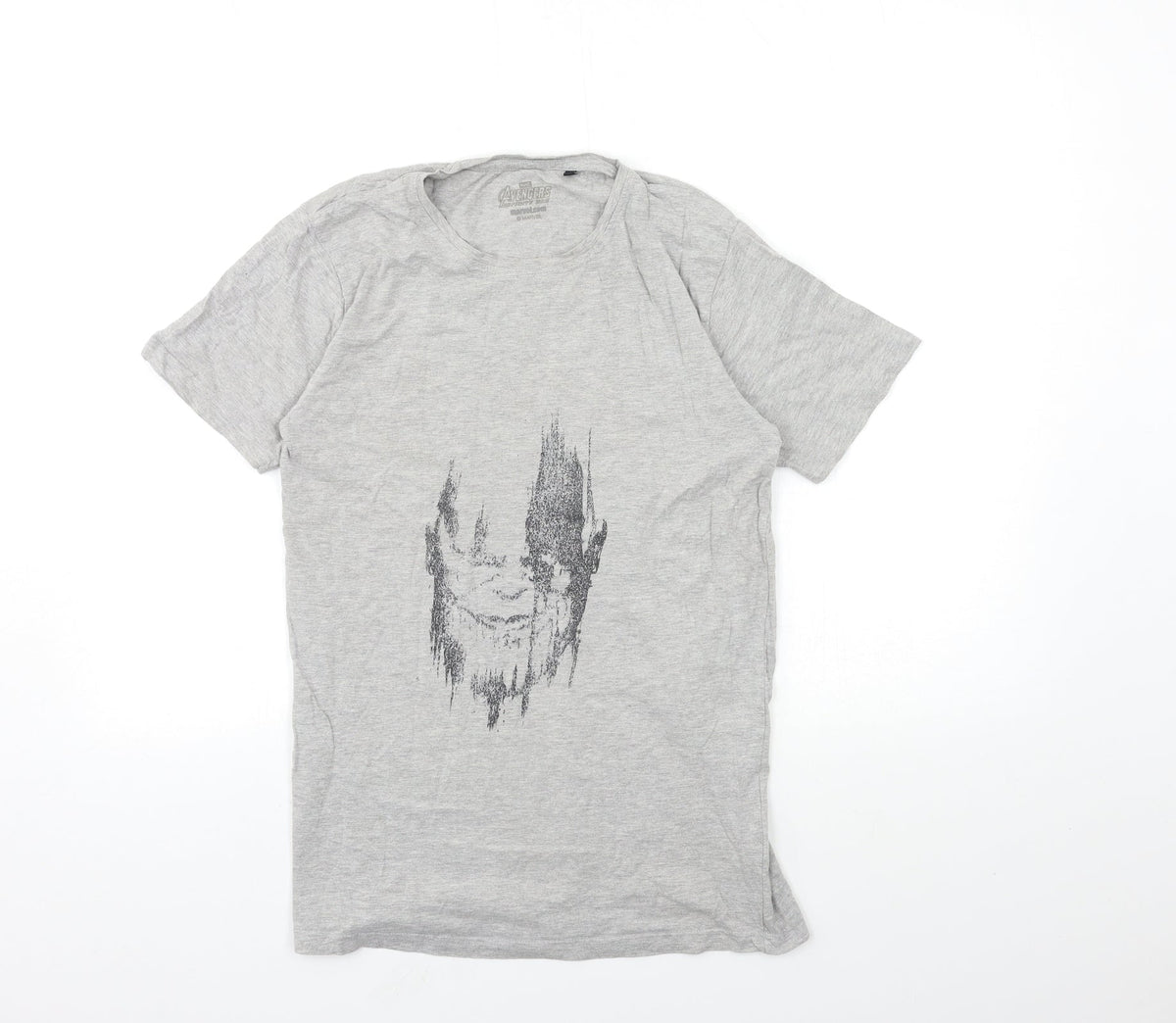 Additional front view of Avengers men’s grey t-shirt, size S