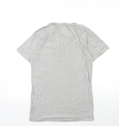 Back view of Avengers men’s grey t-shirt, size S