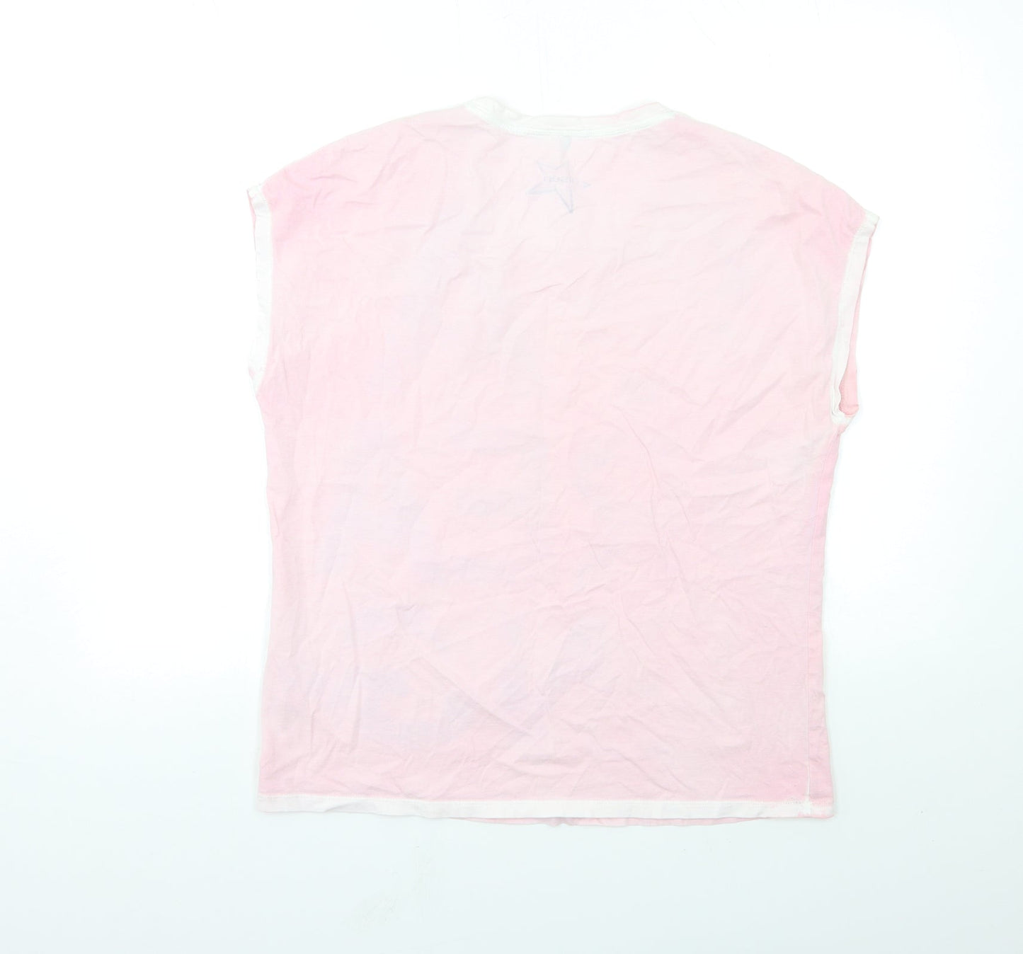 Womens UK Size 14 Olsen Pink Basic T-Shirt