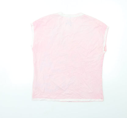 Womens UK Size 14 Olsen Pink Basic T-Shirt