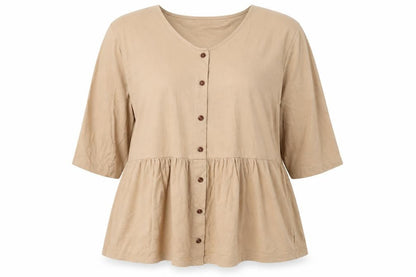 Bonprix Womens Brown Basic T-Shirt Size XL