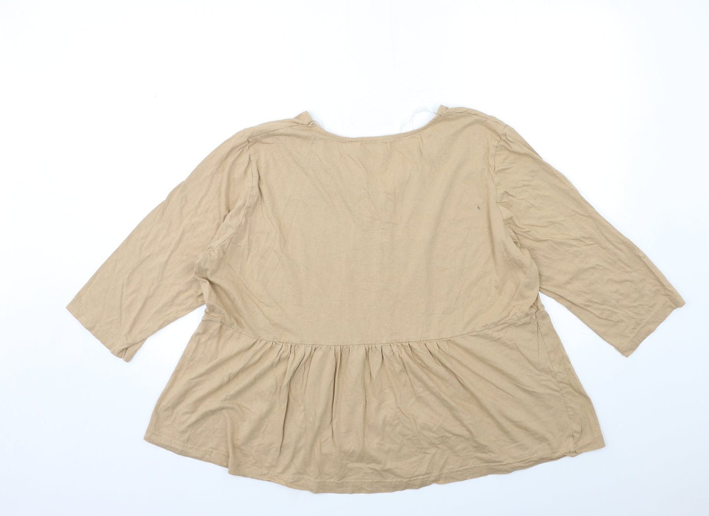 Womens UK Size XL BPC Brown Basic T-Shirt