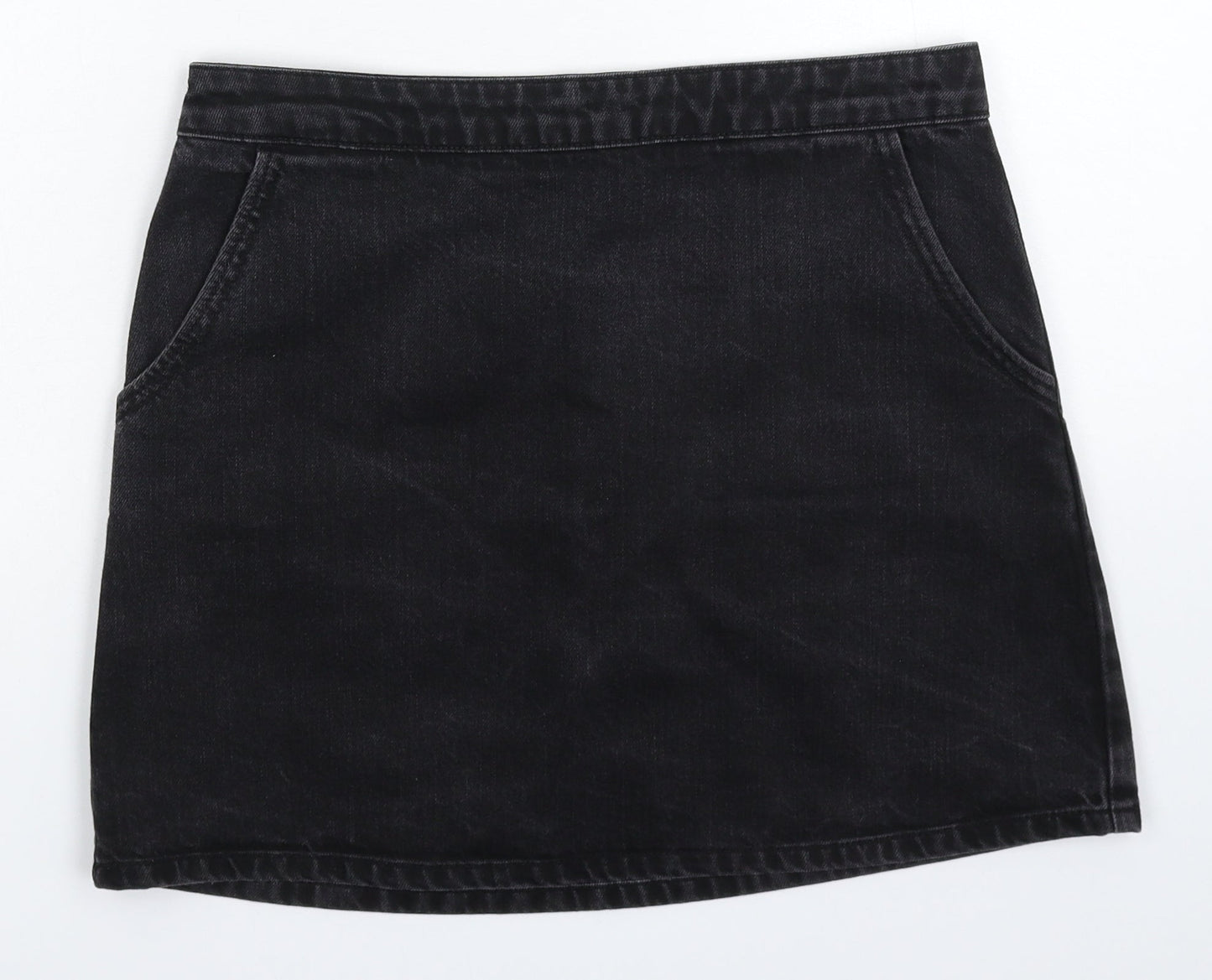 Womens UK Size 30 in Topshop A-Line Denim Skirt
