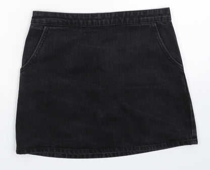 Womens UK Size 30 in Topshop A-Line Denim Skirt