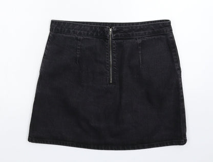 Womens UK Size 30 in Topshop A-Line Denim Skirt