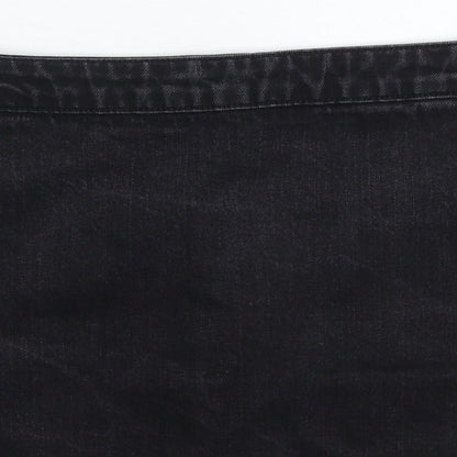 Womens UK Size 30 in Topshop A-Line Denim Skirt