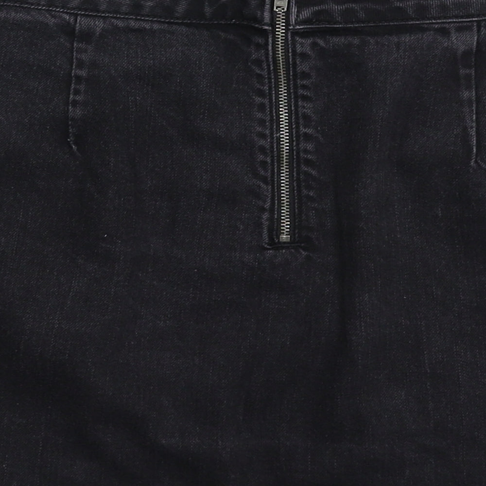 Womens UK Size 30 in Topshop A-Line Denim Skirt