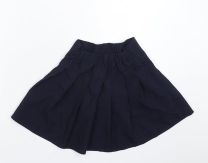 F&F Girls Blue   Pleated Skirt Size 6-7 Years - School