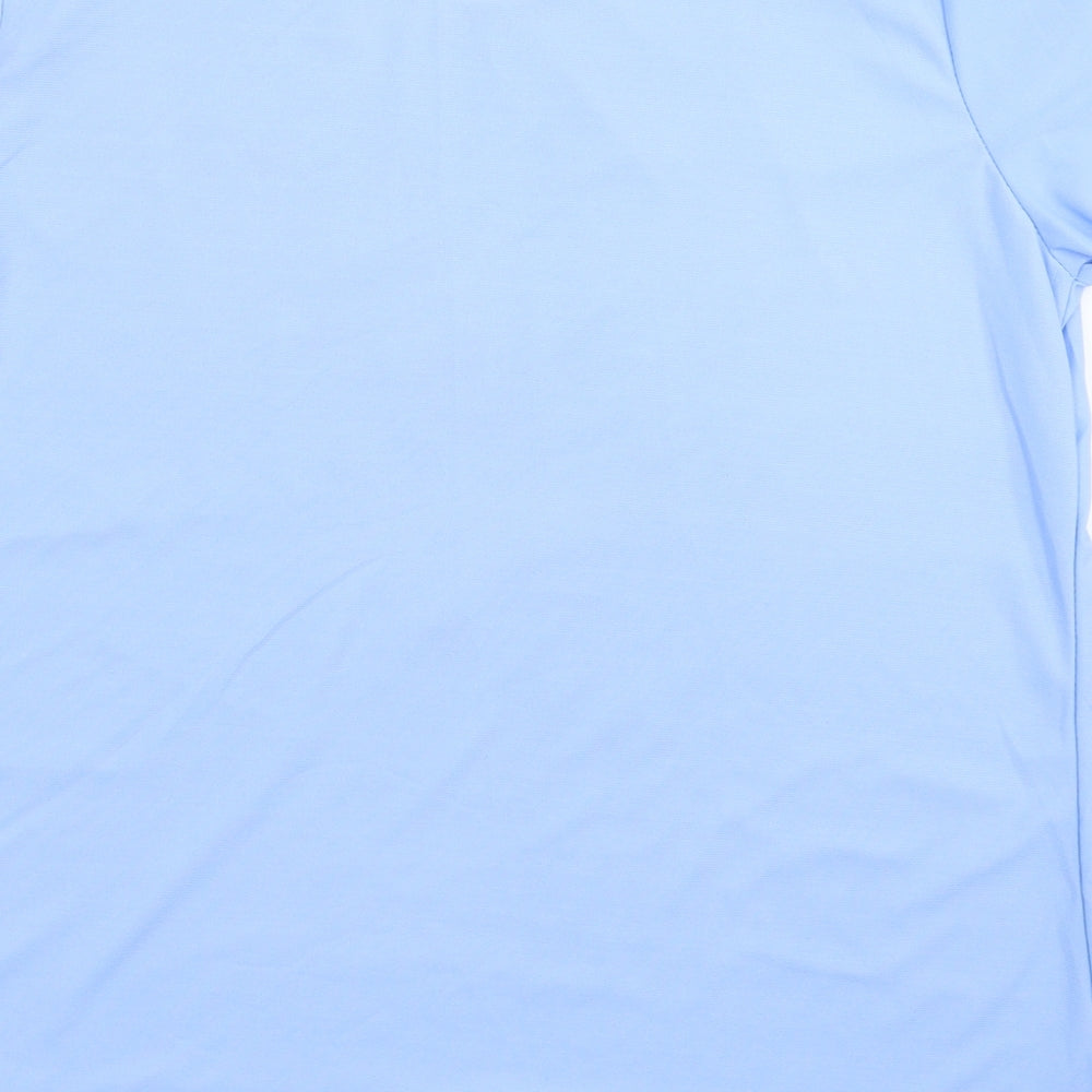 Womens UK Size L Xin Da Blue Basic T-Shirt