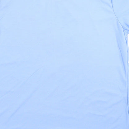 Womens UK Size L Xin Da Blue Basic T-Shirt