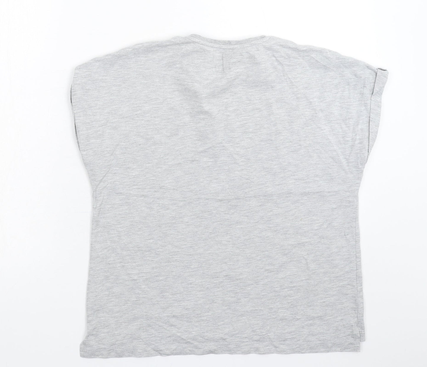 Matalan Girls Grey Solid  Top Pyjama Top Size 14 Years