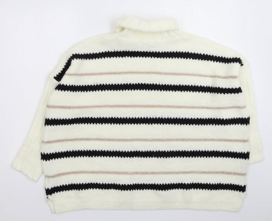 Womens UK Size One Size Millenium White Pullover Jumper