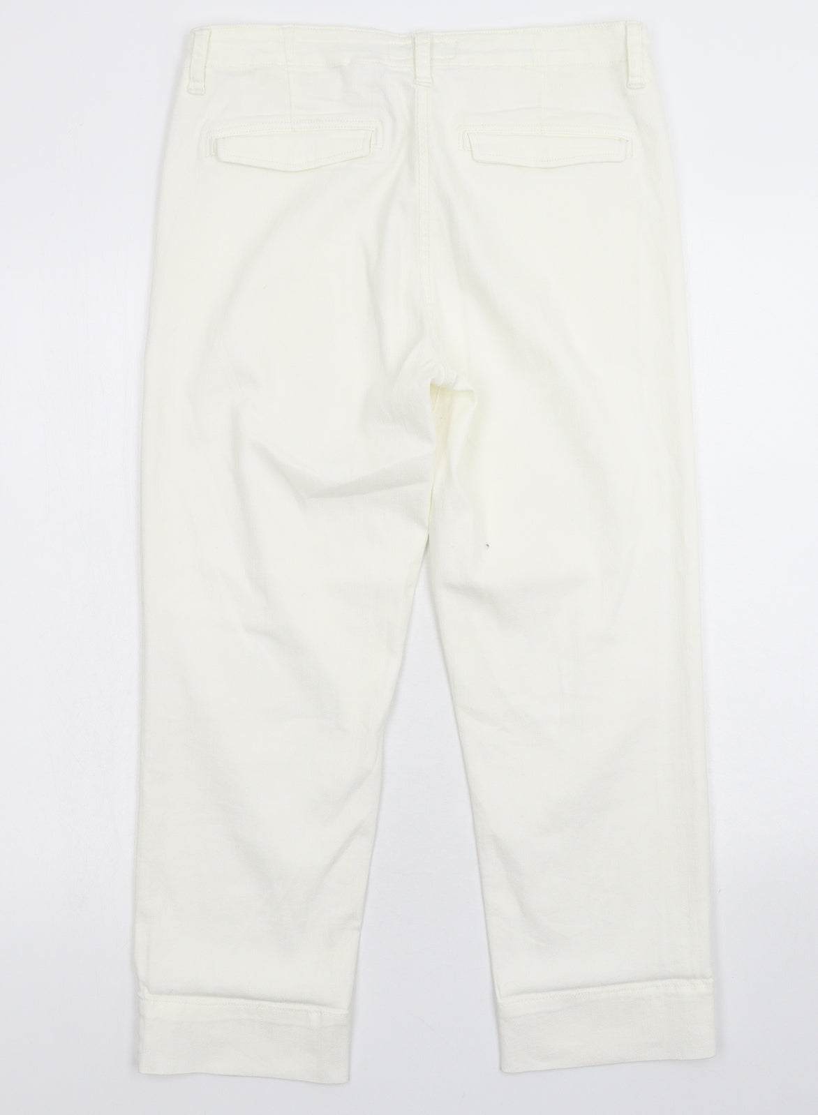 NEXT Womens White  Denim Straight Jeans Size 10 L25 in