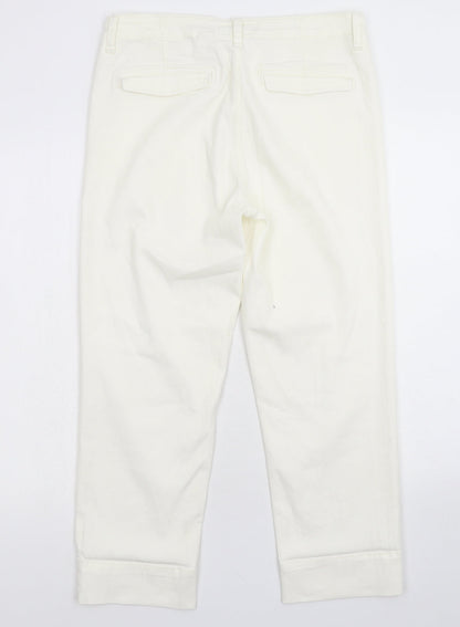 NEXT Womens White  Denim Straight Jeans Size 10 L25 in