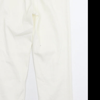NEXT Womens White  Denim Straight Jeans Size 10 L25 in