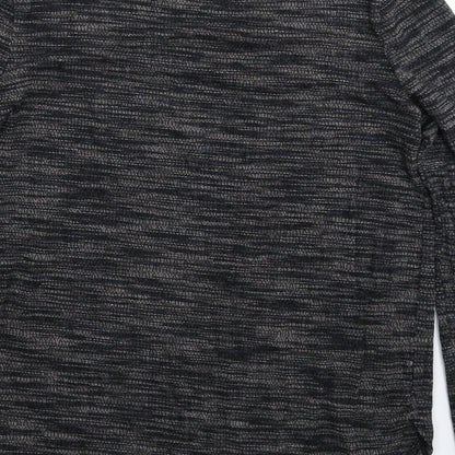 Womens UK Size 6 New Look Grey Basic T-Shirt