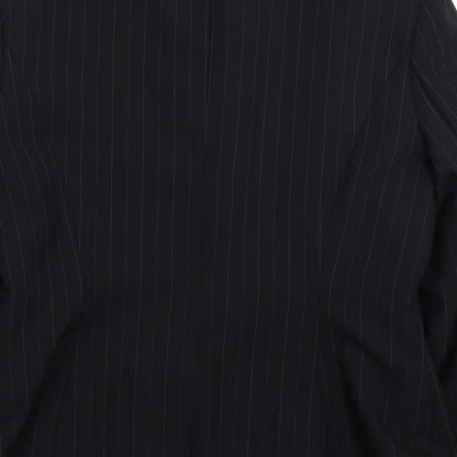 Atmosphere Womens Black Striped  Jacket Suit Jacket Size 14