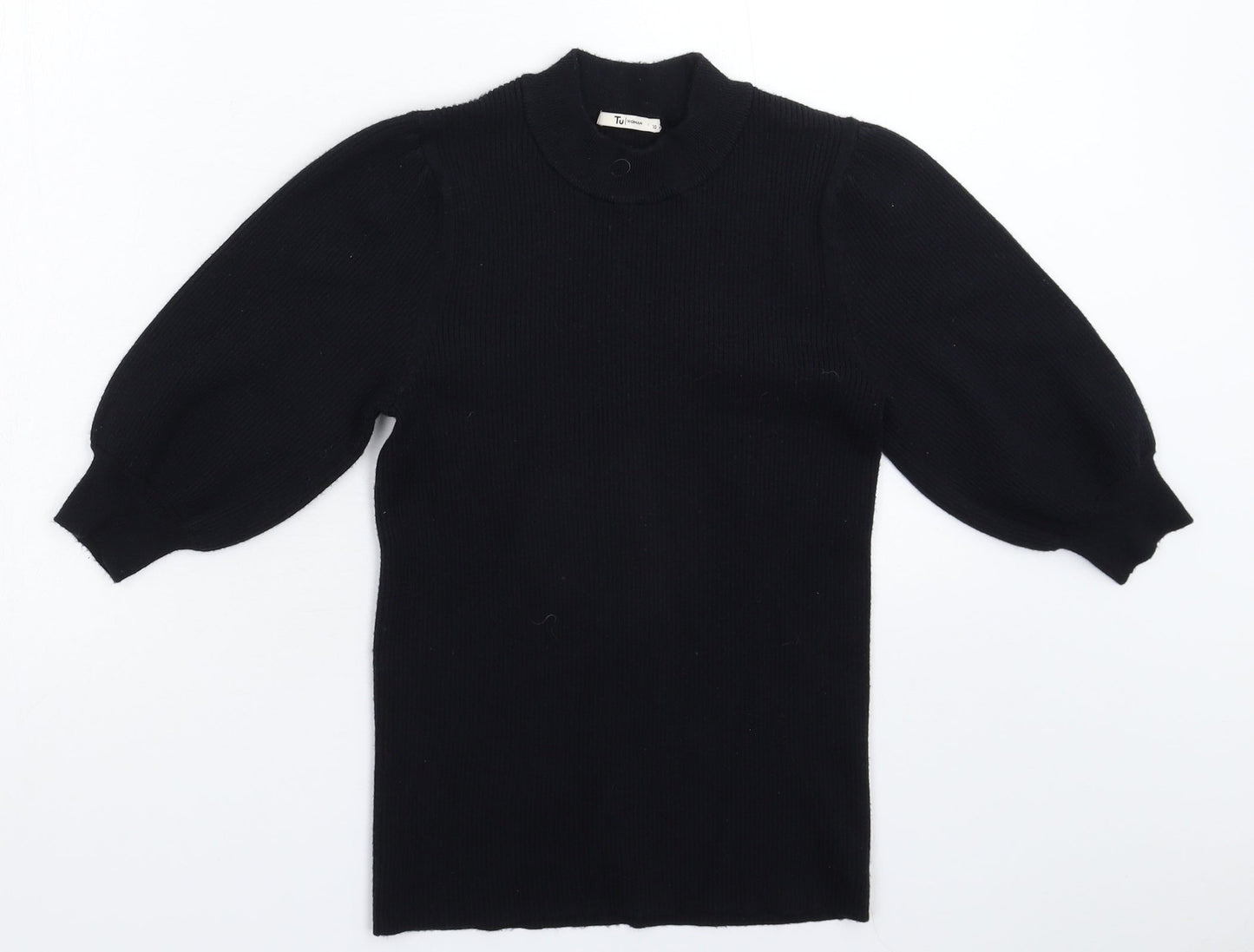 TU Womens Blue  Knit Pullover Jumper Size 10