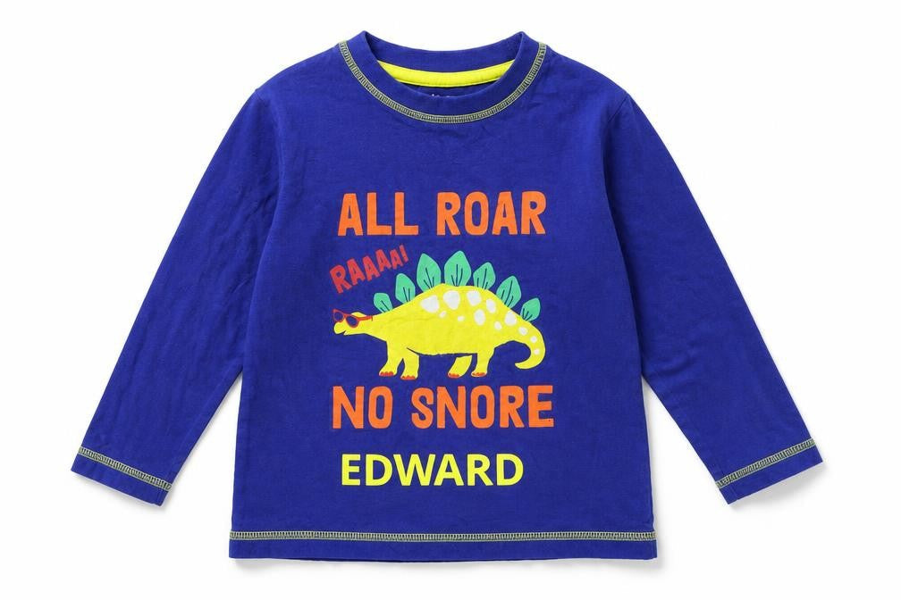 Front view of Studio boys’ blue basic t-shirt, size 3-4, years