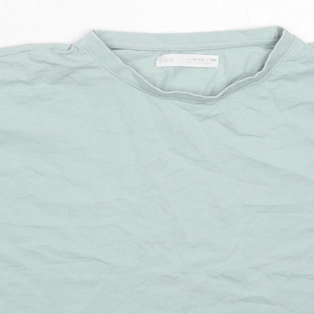 Zara Girls Grey   Basic T-Shirt Size 11-12 Years