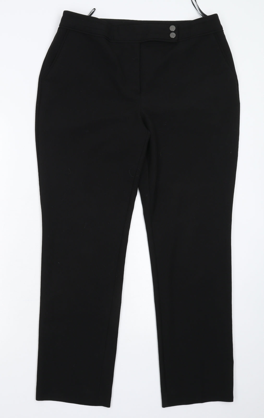 Womens UK Size 12 Very Slim Fit  Black Trousers