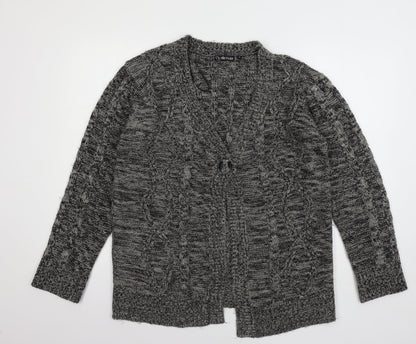 Womens UK Size L Ellie Louise Grey Cardigan Jumper