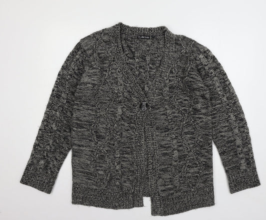 Womens UK Size L Ellie Louise Grey Cardigan Jumper