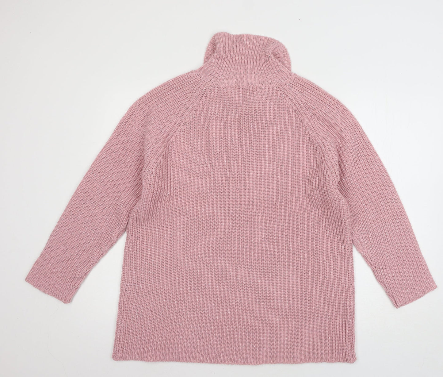Womens UK Size M Pure & Natural Pink Pullover Jumper