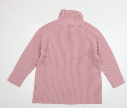 Womens UK Size M Pure & Natural Pink Pullover Jumper