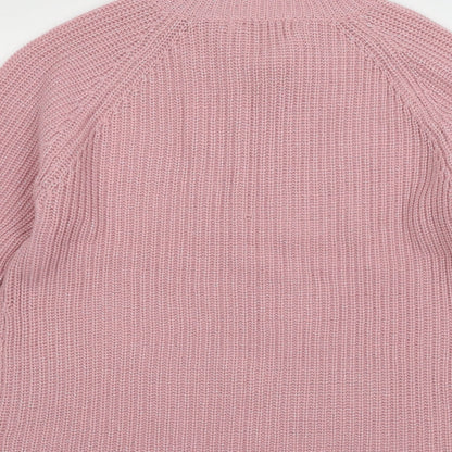 Womens UK Size M Pure & Natural Pink Pullover Jumper