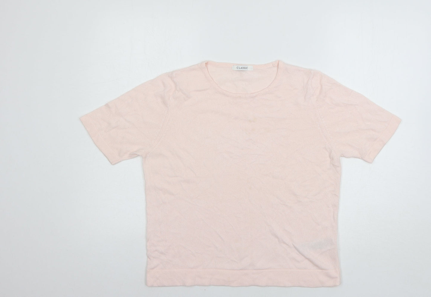 Primark Womens Pink  Knit Basic T-Shirt Size 14