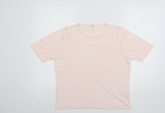 Primark Womens Pink  Knit Basic T-Shirt Size 14