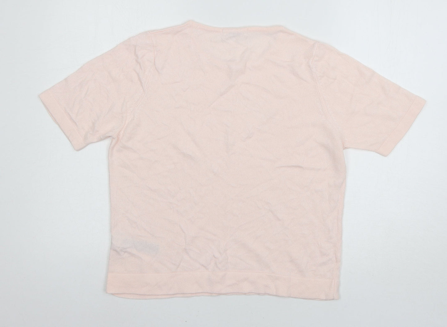 Primark Womens Pink  Knit Basic T-Shirt Size 14