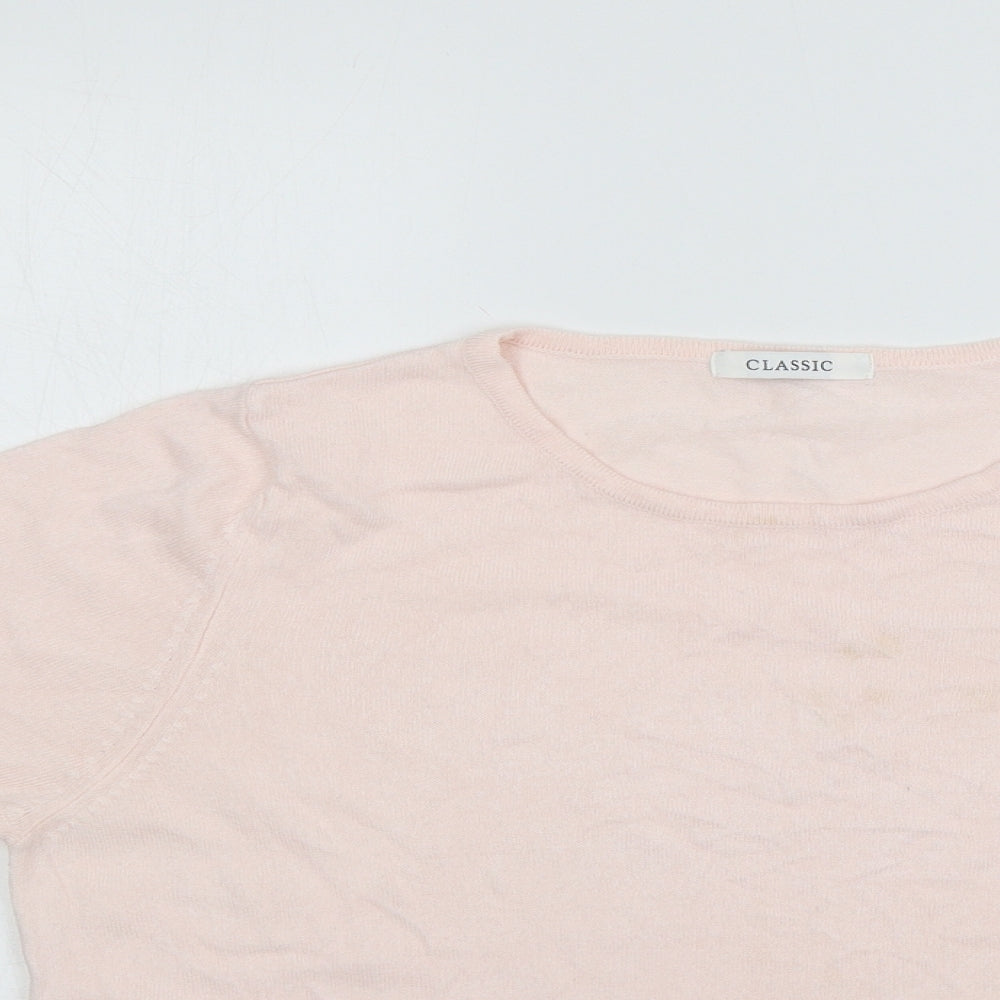 Primark Womens Pink  Knit Basic T-Shirt Size 14