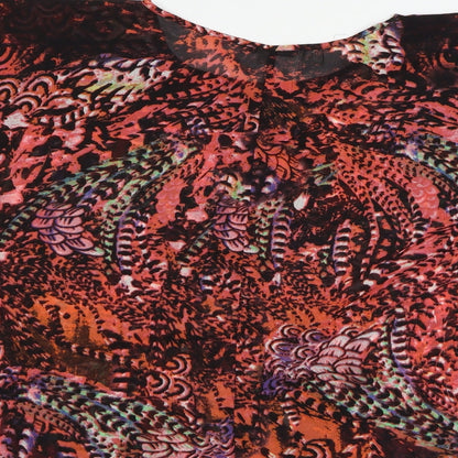 Womens UK Size L Peacocks Pink Basic Blouse