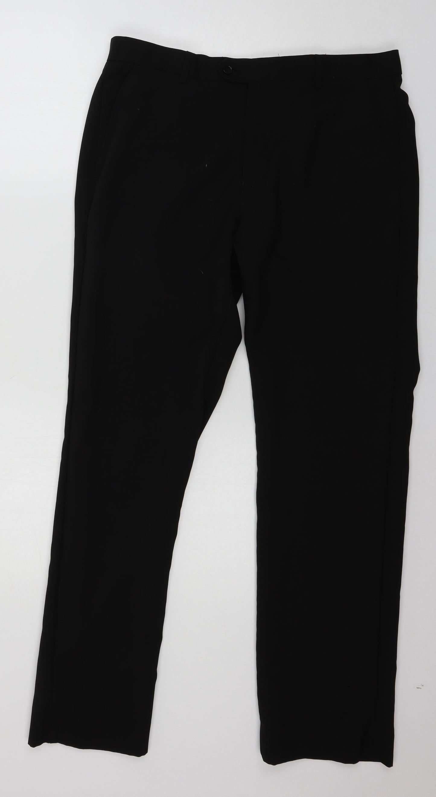 Womens UK Size 34 in NEXT Regular Fit  Black Trousers