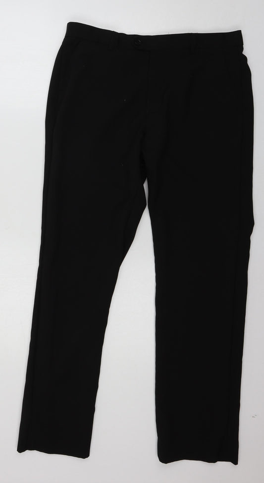 Womens UK Size 34 in NEXT Regular Fit  Black Trousers