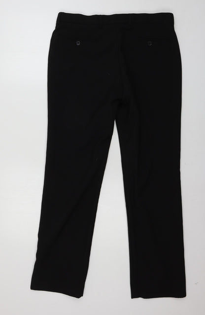 Womens UK Size 34 in NEXT Regular Fit  Black Trousers
