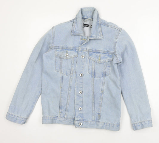 Boohoo Womens Blue  Denim Jacket  Size 6