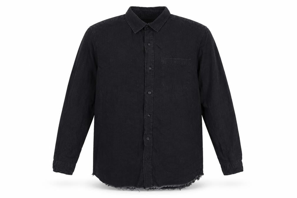 Among Essentials Mens Blue  Denim  Button-Up Size L